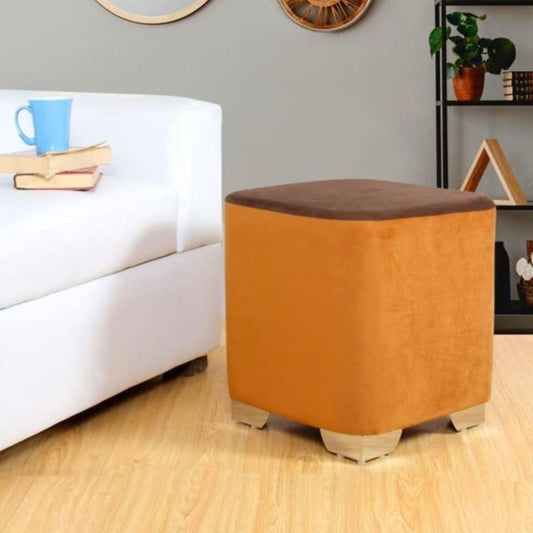 Ottoman Cushion Stool - Brown