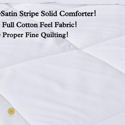 Satin Stripes Solid Comforter