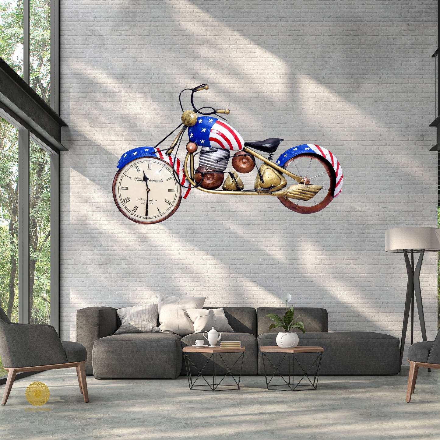 Metallic Bike Cum Wall Art