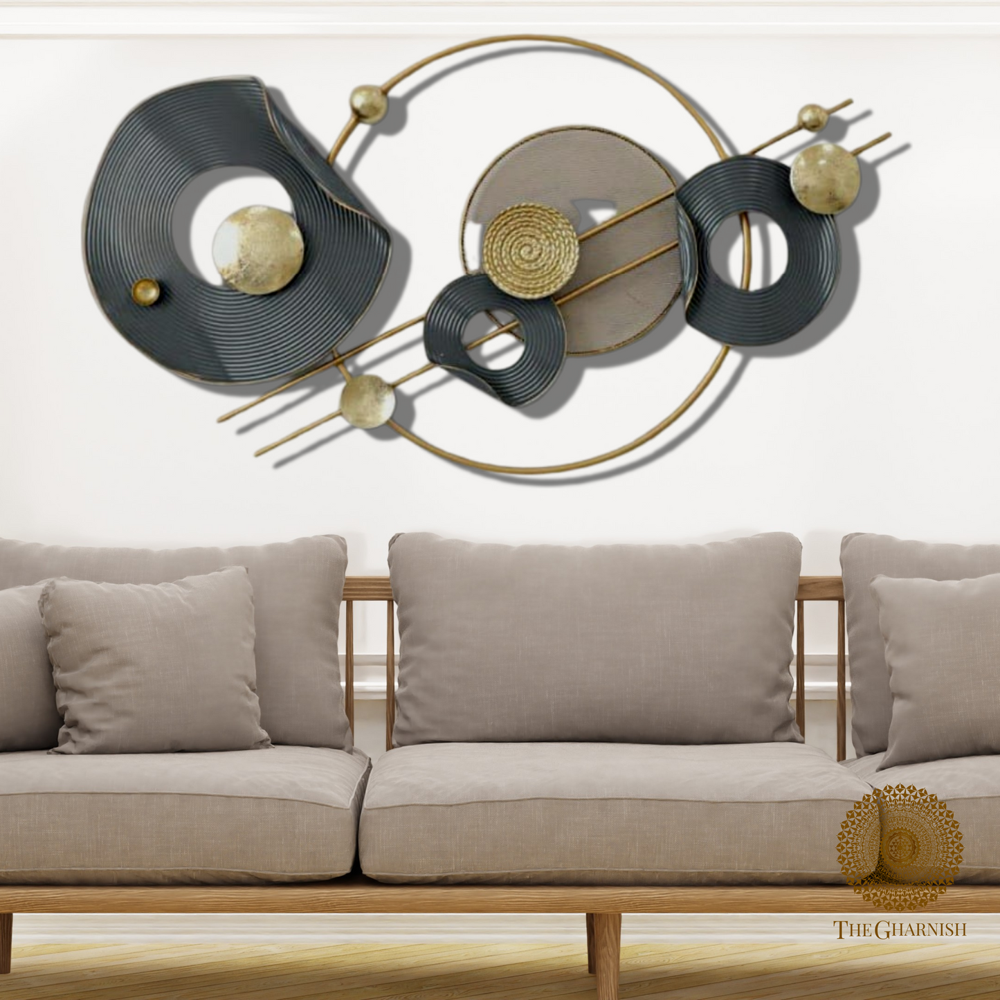 Satellite Metallic Wall Art (48 x 24 Inches)