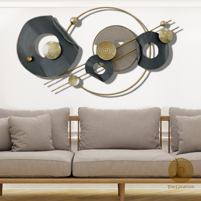 Satellite Metallic Wall Art (48 x 24 Inches)