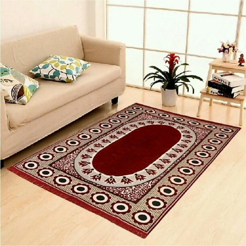 Chennile Panel Design Carpet - The Gharnish - A Unit of Satkala Creations