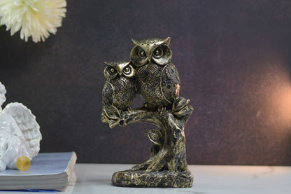 Antique Good Luck Owl Set of 2 - The Gharnish - A Unit of Satkala Creations