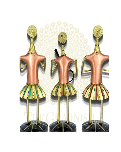 3 Antique Lady Musician - The Gharnish - A Unit of Satkala Creations