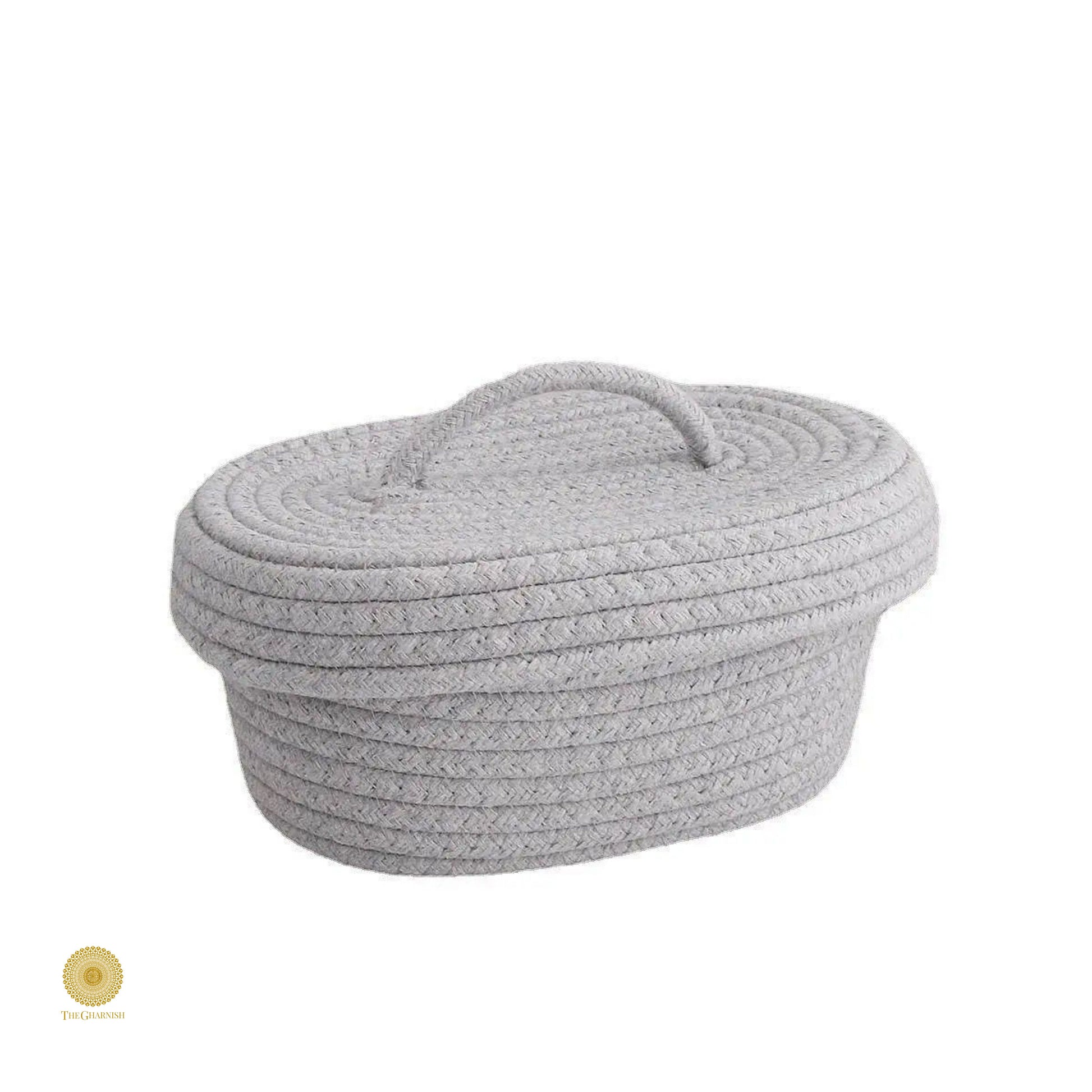 Oval Jute Multipurpose Basket - The Gharnish - A Unit of Satkala Creations