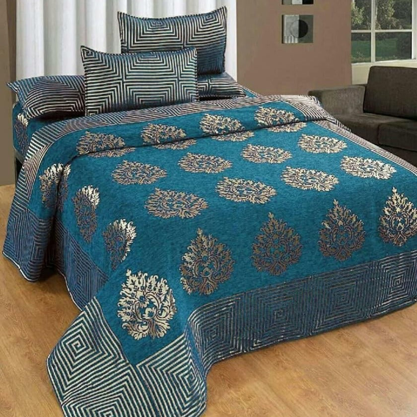 Chennile Premium Bedsheet - The Gharnish - A Unit of Satkala Creations