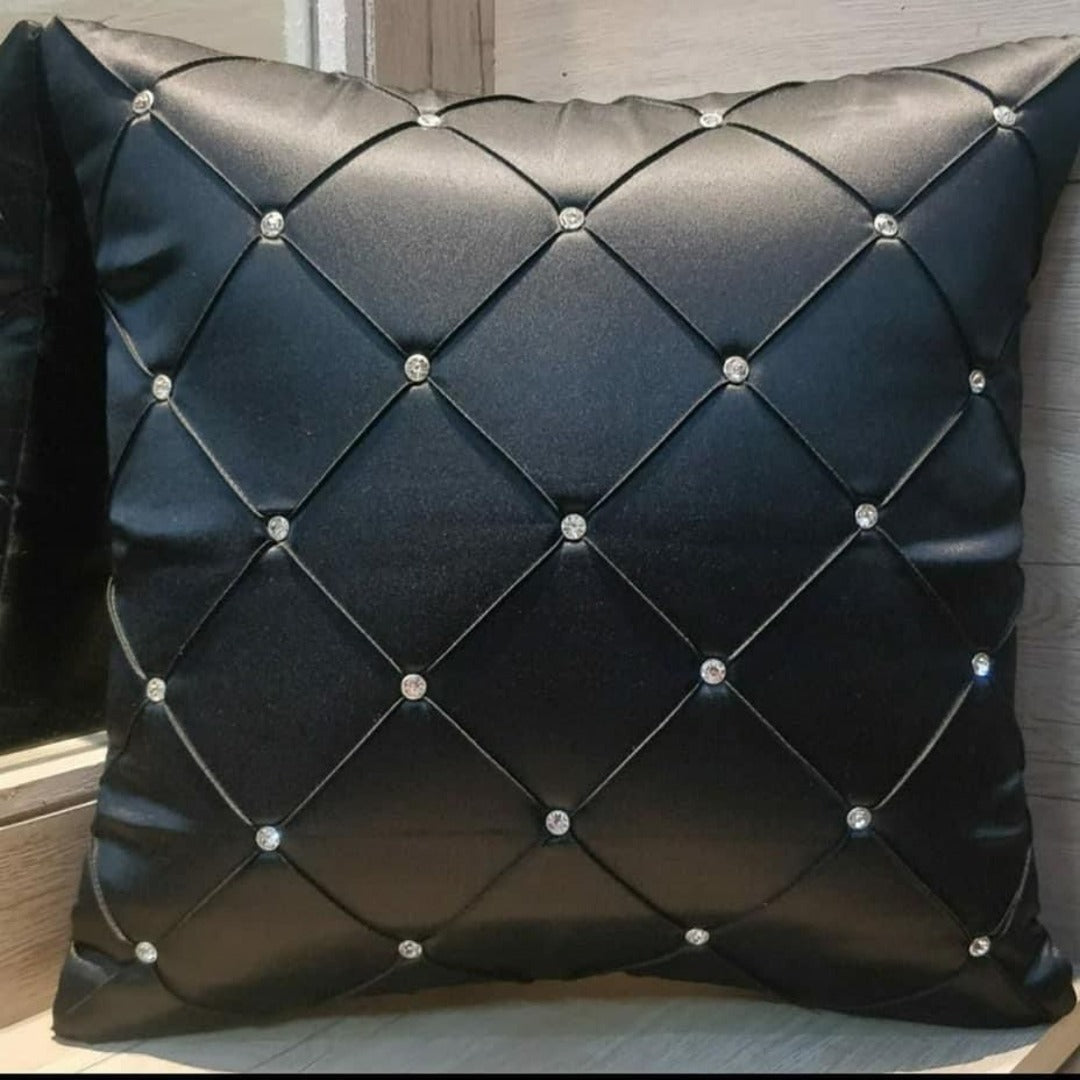 Pearl and Beaded Cushion Covers - Set of 5 - The Gharnish - A Unit of Satkala Creations