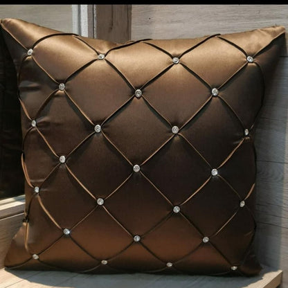 Pearl and Beaded Cushion Covers - Set of 5 - The Gharnish - A Unit of Satkala Creations