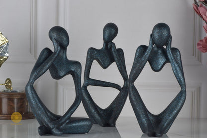 Modern ladies abstract resin sculpture figurine by TheGharnish, featuring sleek, artistic design in a stylish decorative piece.