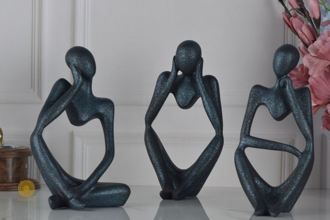 Modern Ladies abstract resin sculpture figurine by TheGharnish, showcasing a sleek, contemporary design with smooth curves and artistic detail.