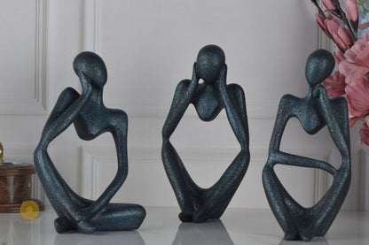 Modern Ladies abstract resin sculpture figurine by TheGharnish, showcasing a sleek, contemporary design with smooth curves and artistic detail.
