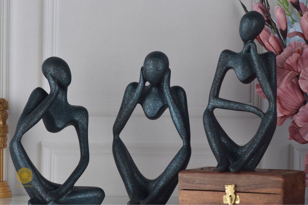 Modern ladies abstract resin sculpture figurine by TheGharnish, featuring sleek, contemporary design in a stylish artistic form.