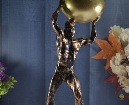 Weight Lifter Figurine by TheGharnish, detailed sculpture of a muscular figure lifting weights, crafted in a realistic style.