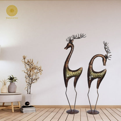 Antique Set of Deer - The Gharnish - A Unit of Satkala Creations