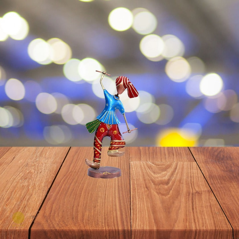 Dancing Indian Couple Metallic Art - The Gharnish - A Unit of Satkala Creations