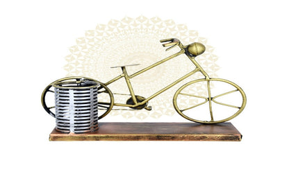 2 Tier Antique Cycle Pen Stand - The Gharnish - A Unit of Satkala Creations