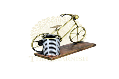 2 Tier Antique Cycle Pen Stand - The Gharnish - A Unit of Satkala Creations