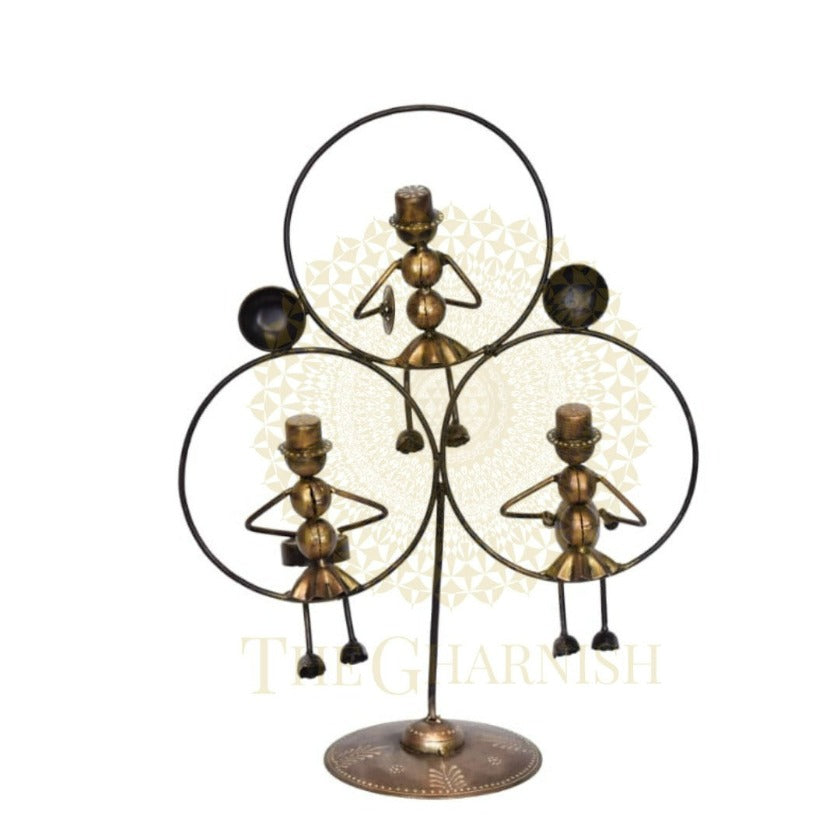 Metal musician ant wheels table decor by TheGharnish, tabletop ornament featuring intricate ant wheel design for unique home decor.