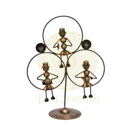 Metal musician ant wheels table decor by TheGharnish, tabletop ornament featuring intricate ant wheel design for unique home decor.