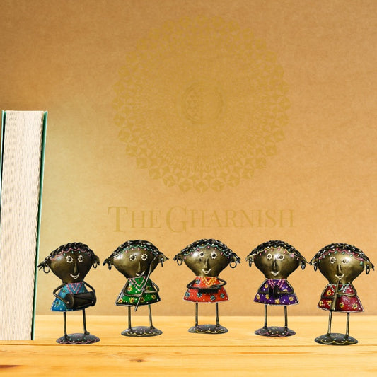 Antique Doll Musician Set of 5 - The Gharnish - A Unit of Satkala Creations
