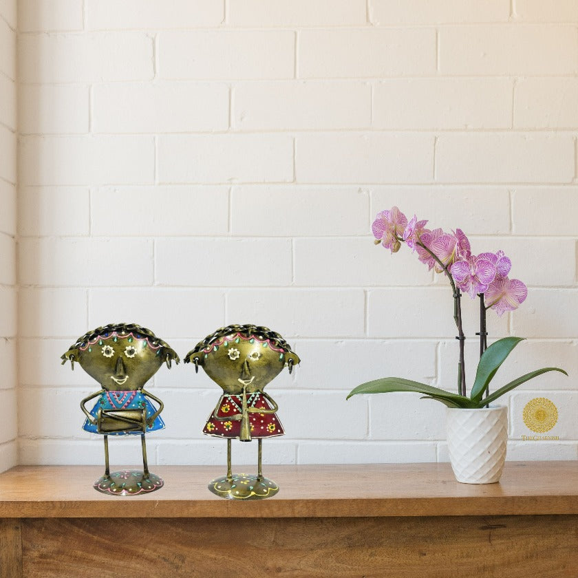 Antique Doll Musician Set of 5 - The Gharnish - A Unit of Satkala Creations