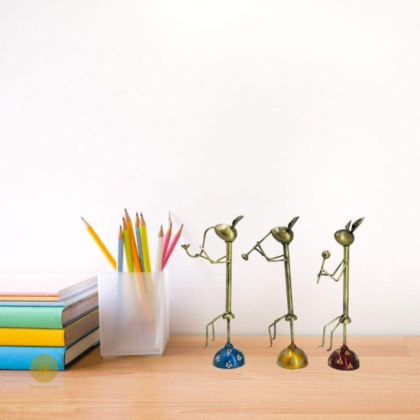 Antique Rabbit Musician Table Decor - The Gharnish - A Unit of Satkala Creations