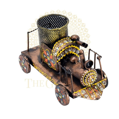 Antique Railway Engine Pen Stand - The Gharnish - A Unit of Satkala Creations