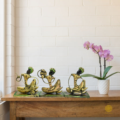 Antique Sitting Musician Table Cover - The Gharnish - A Unit of Satkala Creations