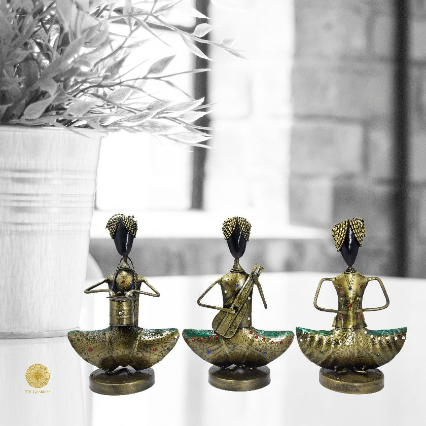 Antique Turra Musician Table Decor - The Gharnish - A Unit of Satkala Creations