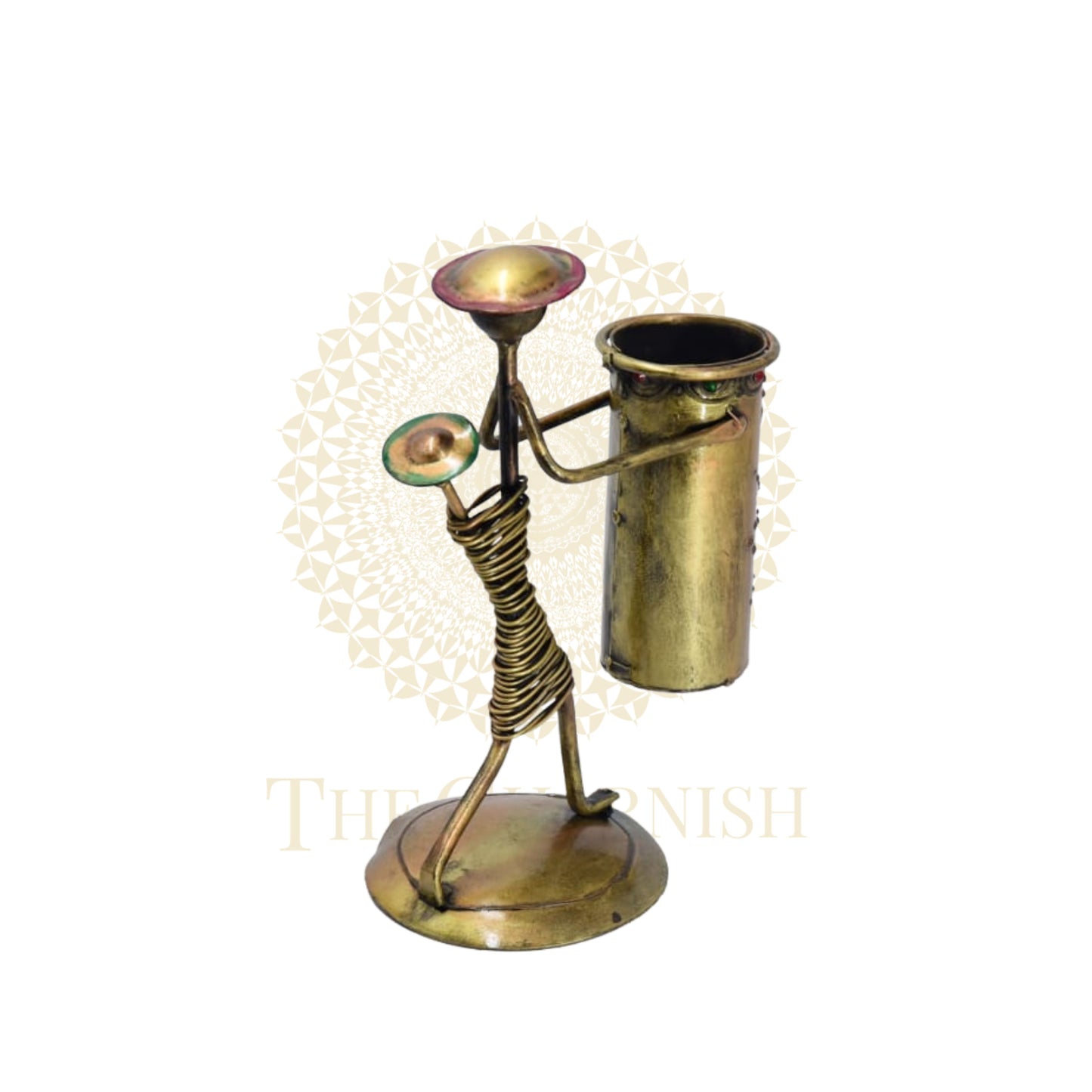 Lady Carrying Baby Antique Pen Stand - The Gharnish - A Unit of Satkala Creations