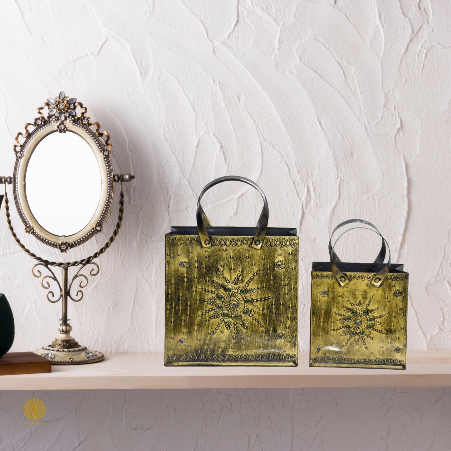 Metal Bag Showpiece - The Gharnish - A Unit of Satkala Creations