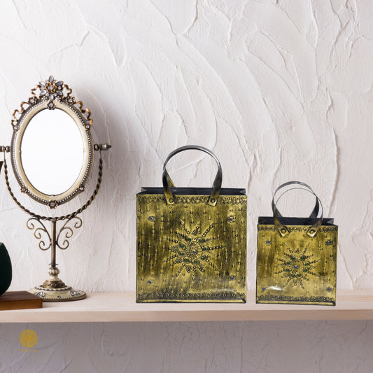 Metal Bag Showpiece - The Gharnish - A Unit of Satkala Creations