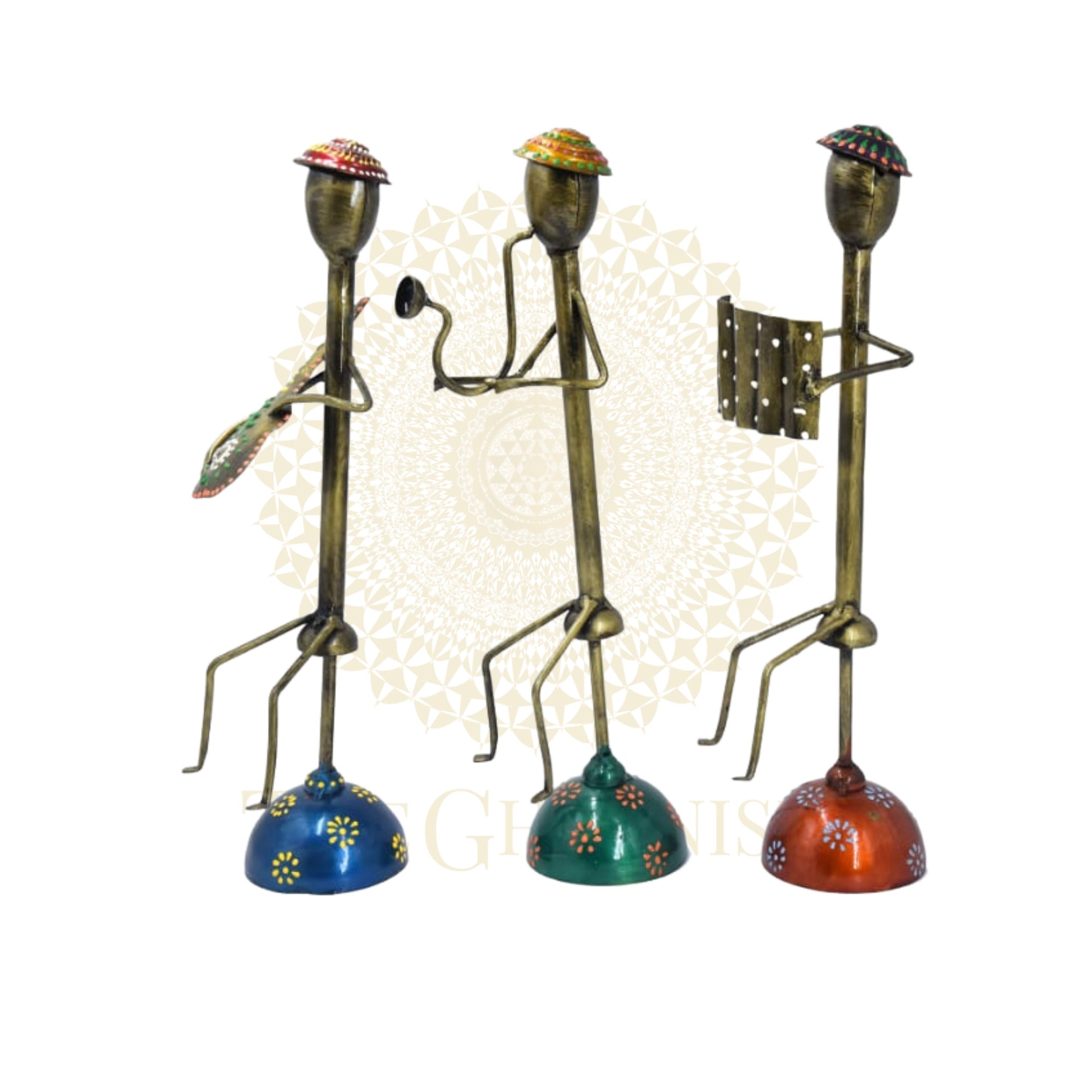 Multicolor Antique Musician with Topi - The Gharnish - A Unit of Satkala Creations