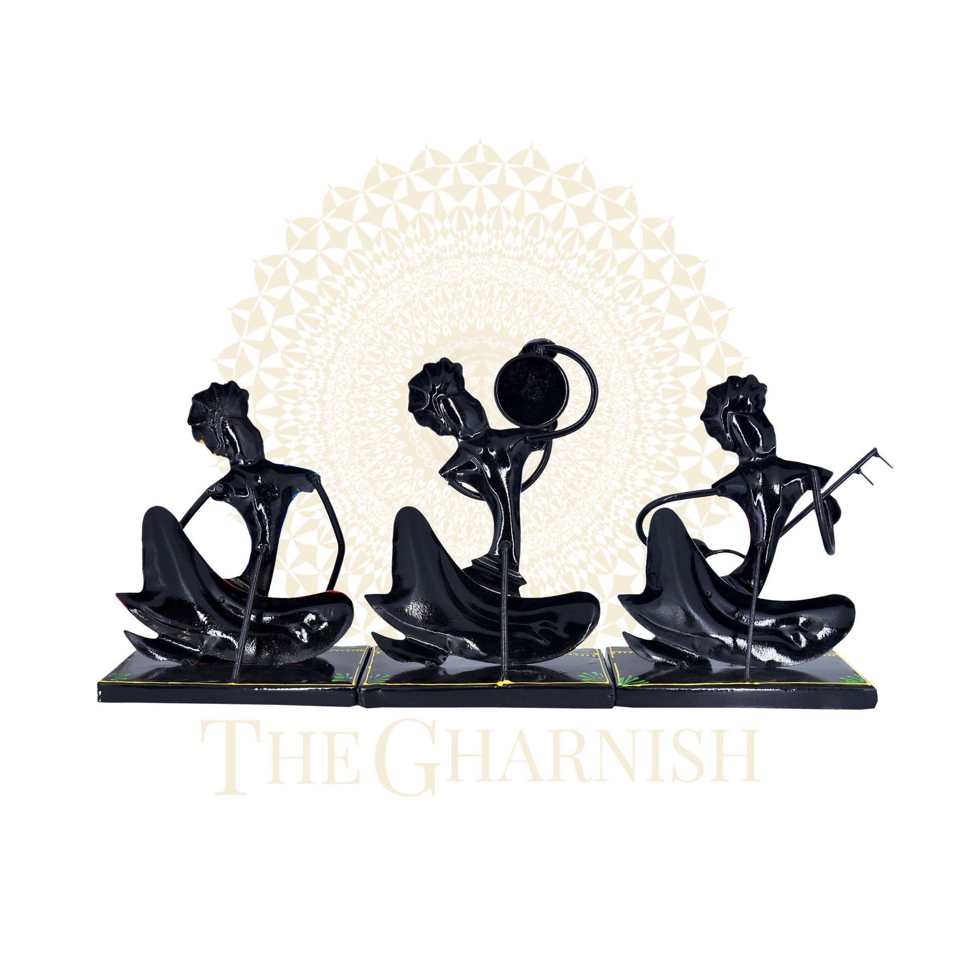 Nagpuri Black Musician Antique Piece - The Gharnish - A Unit of Satkala Creations