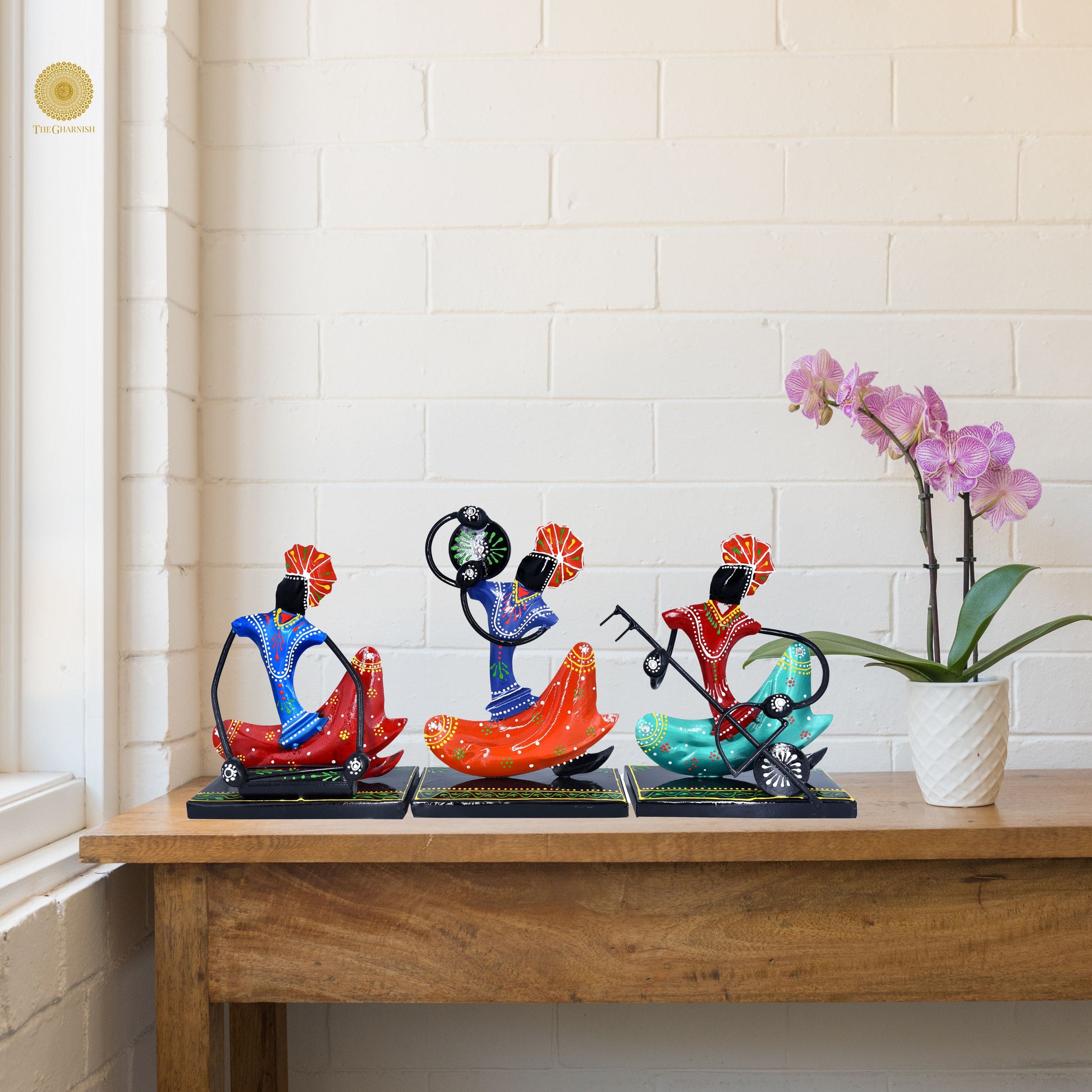 Nagpuri Black Musician Antique Piece - The Gharnish - A Unit of Satkala Creations