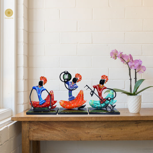 Nagpuri Black Musician Antique Piece - The Gharnish - A Unit of Satkala Creations