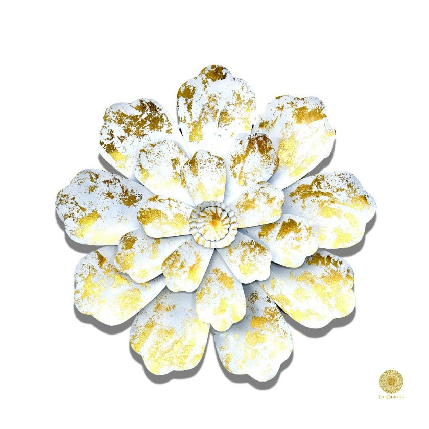 Exotic flower wall art by TheGharnish, 25-inch diameter decorative wall art featuring vibrant floral design for interior decor