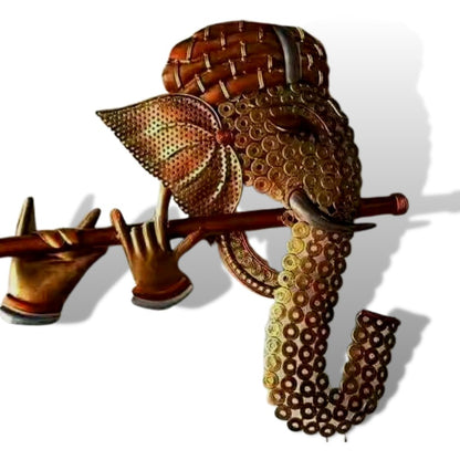 Ganesha Metallic Wall Art - The Gharnish - A Unit of Satkala Creations