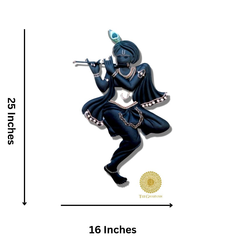 Krishna Murari Metallic Wall Art - The Gharnish - A Unit of Satkala Creations