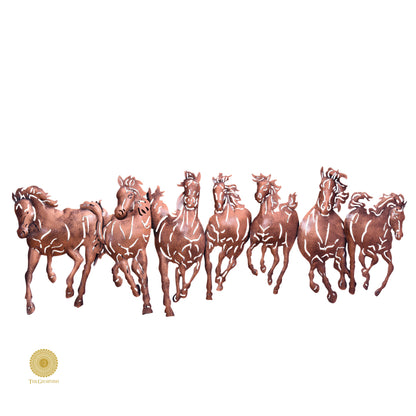 Wall art featuring a herd of running horses in black and white by TheGharnish, ideal for horse lovers' home decor.