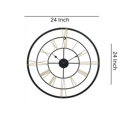 Roman Triple Ring Wall Clock by TheGharnish, 24-inch diameter, decorative wall clock with Roman numerals and modern design.