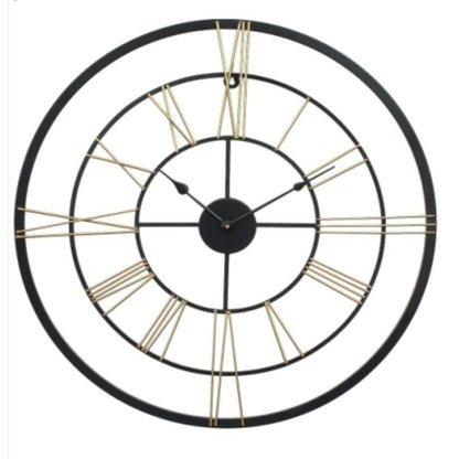 Roman Triple Ring Wall Clock by TheGharnish, 24-inch diameter, stylish wall clock with Roman numerals and triple-ring design.